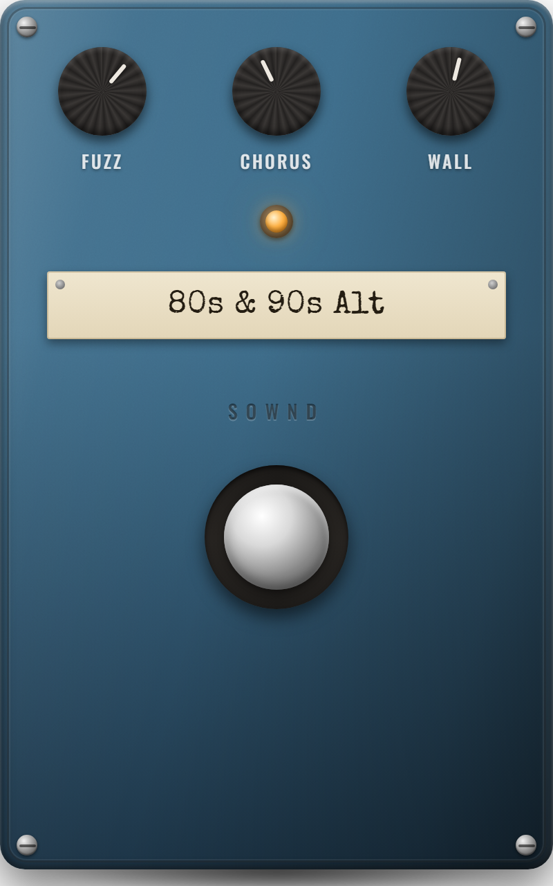 SOWND pedal art — fewer pedals, chosen well