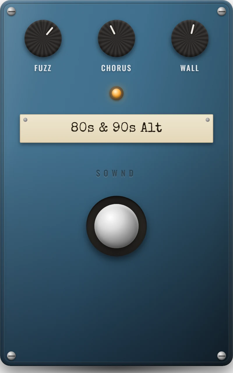 SOWND pedal art — fewer pedals, chosen well
